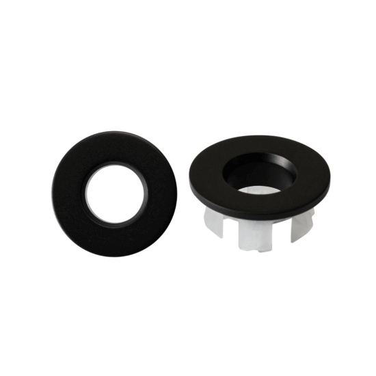 Krytka prepadu čierna mat - priemer otvoru 14 mm  - 