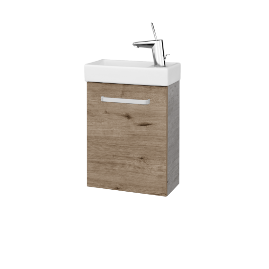 Skrinka pod umývadlo HOST SZD 40  - D01 Betón - Úchytka T01 - D23 Herkules - Levé