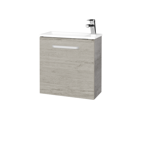 Skrinka pod umývadlo HOST SZD 50  - D01 Betón - Úchytka T01 - D05 Oregon - Levé