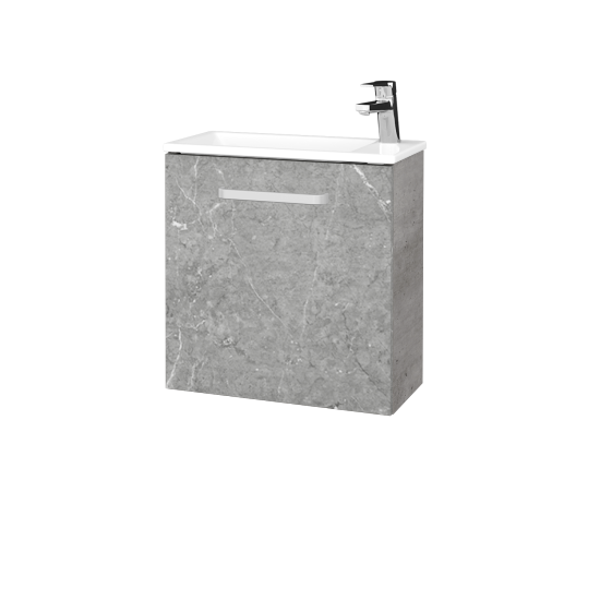 Skrinka pod umývadlo HOST SZD 50  - D01 Betón - Úchytka T01 - D20 Galaxy - Levé