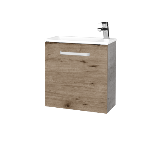 Skrinka pod umývadlo HOST SZD 50  - D01 Betón - Úchytka T01 - D23 Herkules - Levé