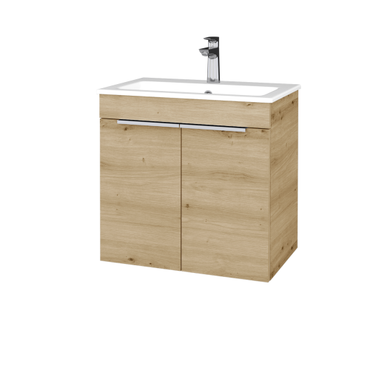 Umývadlová skrinka BENEFIT SZD2 60 (umývadlo Altero)  - D22 Karamel - Úchytka T05 - D22 Karamel