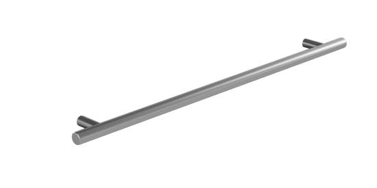 Nábytková úchytka T02 – brúsený nikel, rozteč 320 mm  - 