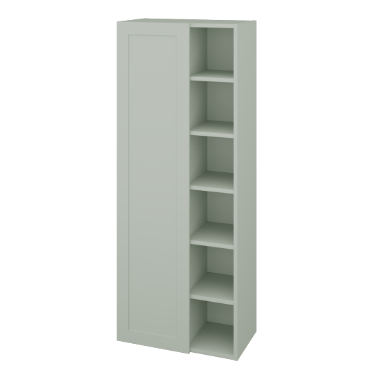 Vysoká kúpeľňova skrinka PORTO SVDO6 60  - L20 Mint Grey vysoký lesk - L20 Mint Grey vysoký lesk - Levé