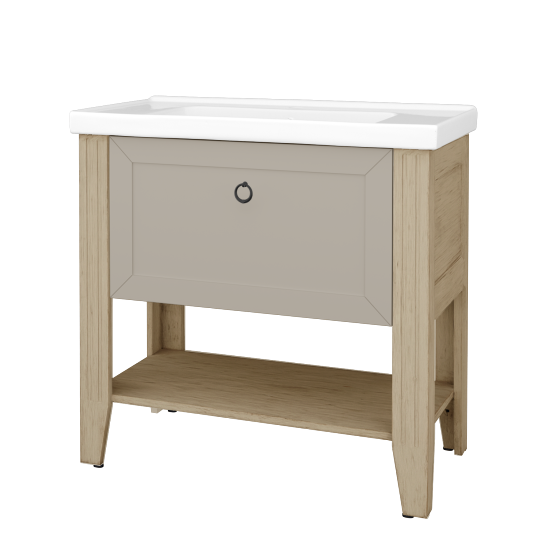 Skrinka pod umývadlo ANTIK SUPZ 90  - M22 Cream mat patina - Úchytka T10 - M05 Béžová mat