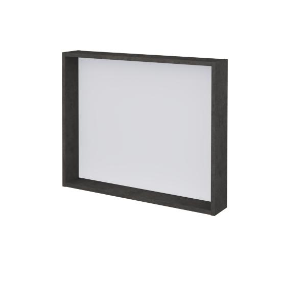 Zrkadlo THERA ZCO 80  - D16  Tmavý betón