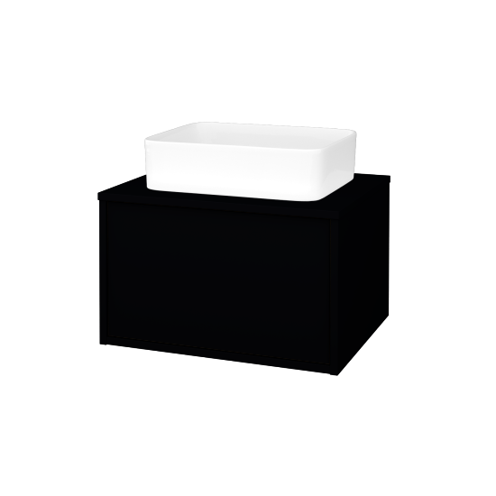 Skrinka pod umývadlo ARTEO SZZ 60 (umývadlo Joy)  - M17 Čierna mat - M17 Čierna mat - Nie