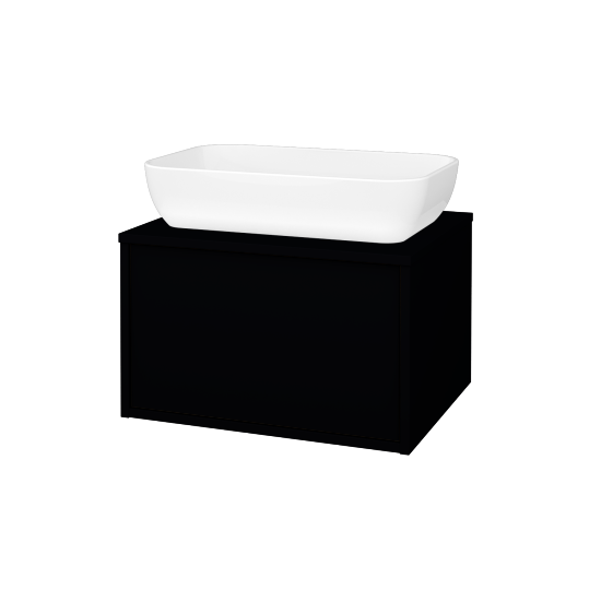 Skrinka pod umývadlo ARTEO SZZ 60 (umývadlo Felis 1)  - M17 Čierna mat - M17 Čierna mat - Nie