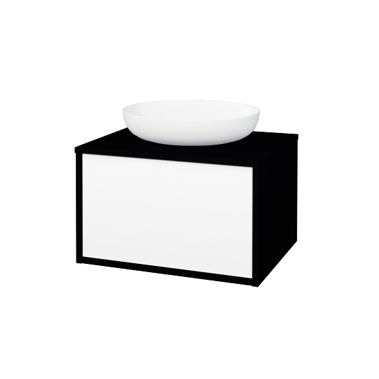 Skrinka pod umývadlo ARTEO SZZ 60 (pre umývadlo Kaldewei Miena)  - M17 Čierna mat - M01 Biela mat - Nie