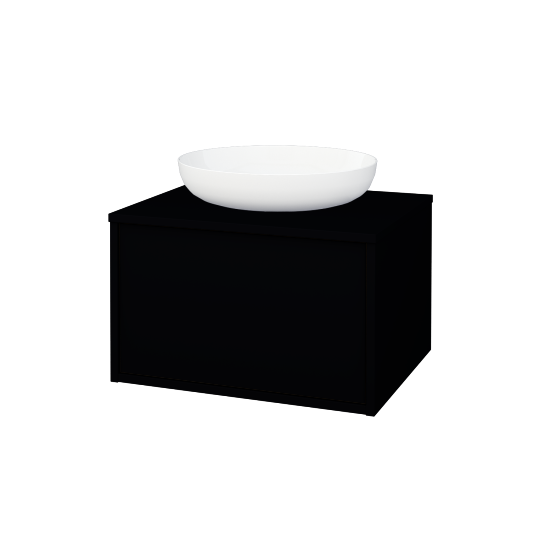 Skrinka pod umývadlo ARTEO SZZ 60 (pre umývadlo Kaldewei Miena)  - M17 Čierna mat - M17 Čierna mat - Nie