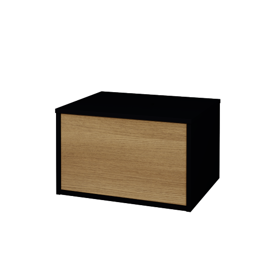 Skrinka pod umývadlo ARTEO SZZ 60 (bez umývadla)  - M17 Čierna mat - Variant bez úchytky T31 (Push to open) - D29 Honey - Áno - Nie