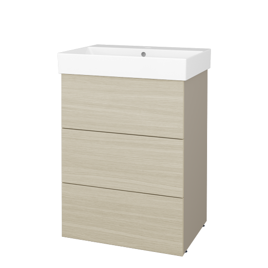 Skrinka pod umývadlo FLOOR SUZ3 60  - L04 Béžová vysoký lesk - D04 Dub - Nie