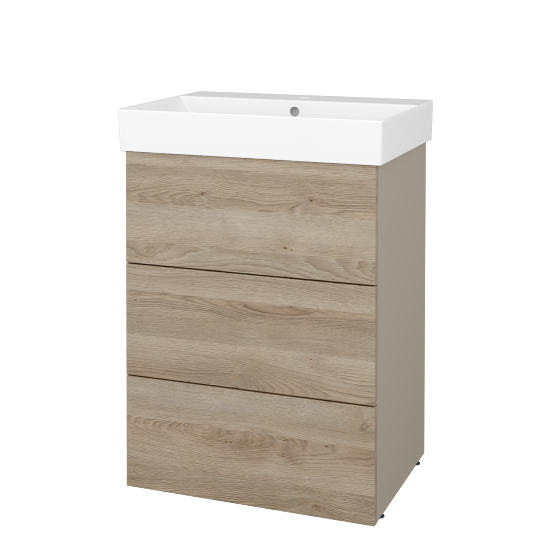 Skrinka pod umývadlo FLOOR SUZ3 60  - L04 Béžová vysoký lesk - D17 Colorado - Nie