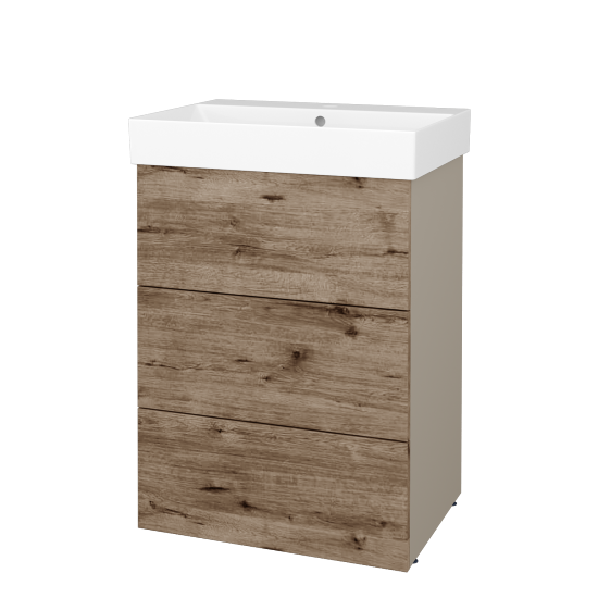 Skrinka pod umývadlo FLOOR SUZ3 60  - L04 Béžová vysoký lesk - D23 Herkules - Nie