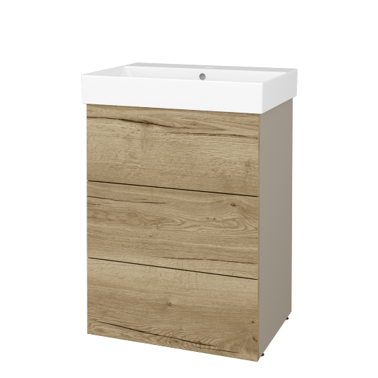 Skrinka pod umývadlo FLOOR SUZ3 60  - L04 Béžová vysoký lesk - D26 Ontario - Nie