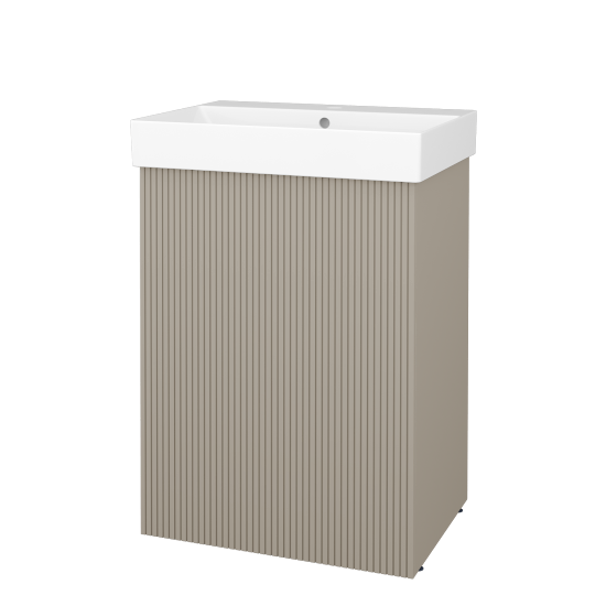 Skrinka pod umývadlo FLOOR SUD 60  - L04 Béžová vysoký lesk - N01 Biela lesk - Levé - Nie