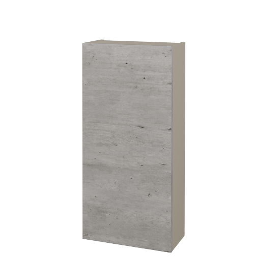 Horná skrinka FLOOR SYD 40  - L04 Béžová vysoký lesk - D01 Betón - Levé - Nie