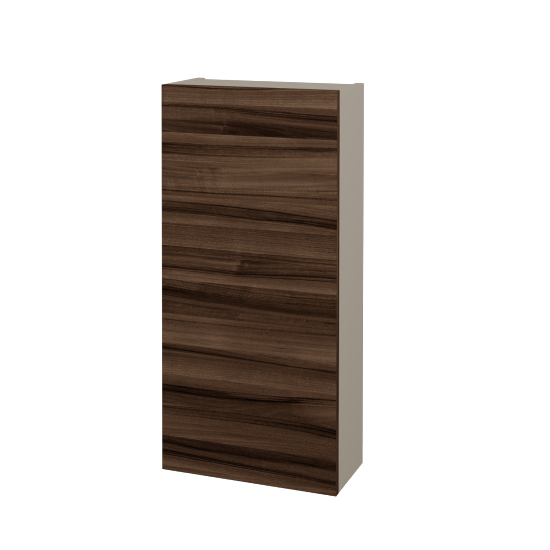 Horná skrinka FLOOR SYD 40  - L04 Béžová vysoký lesk - D06 Orech - Levé - Nie