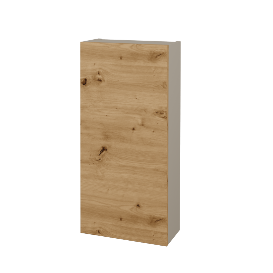 Horná skrinka FLOOR SYD 40  - L04 Béžová vysoký lesk - D22 Karamel - Levé - Nie