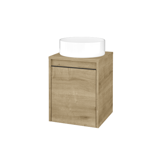 Skrinka pod umývadlo VISIT SZD 40 (umývadlo Circo)  - D09 Arlington - Úchytka T33 - čierna mat - D09 Arlington - Levé - Nie