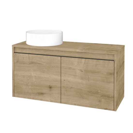 Skrinka pod umývadlo VISIT SZD2 100 (umývadlo Circo)  - D09 Arlington - Úchytka T33 - čierna mat - D09 Arlington - Levé - Nie