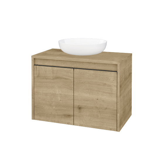 Skrinka pod umývadlo VISIT SZD2 70  - D09 Arlington - Úchytka T33 - čierna mat - D09 Arlington - Nie