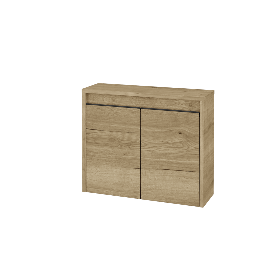 Nízka kúpeľňova skrinka VISIT SND2 60  - D09 Arlington - Úchytka T33 - čierna mat - D26 Ontario - Nie