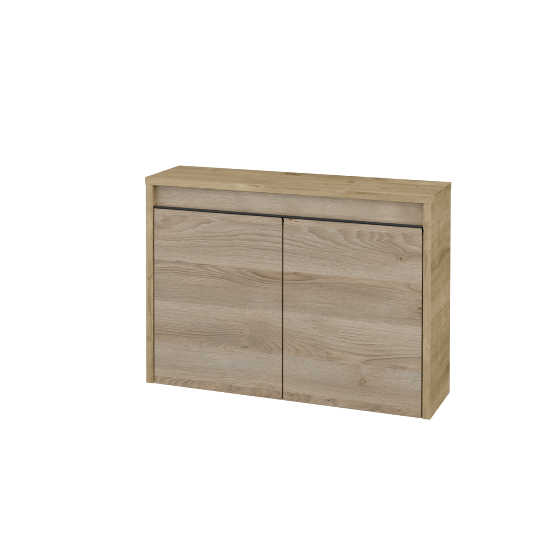 Nízka kúpeľňova skrinka VISIT SND2 70  - D09 Arlington - Úchytka T33 - čierna mat - D17 Colorado - Nie