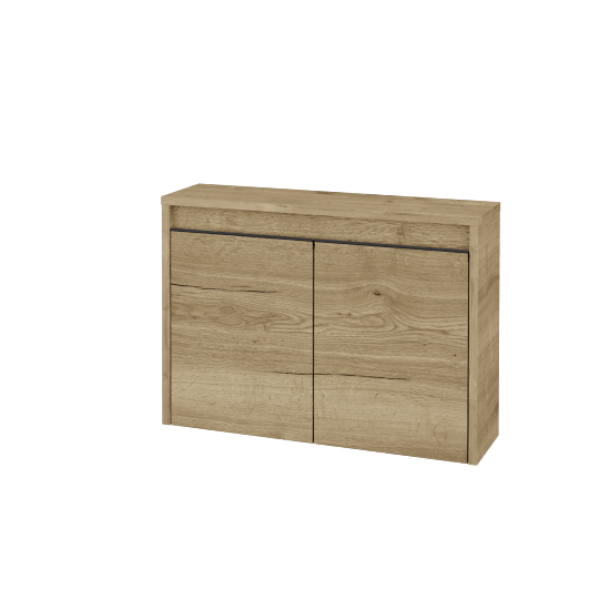 Nízka kúpeľňova skrinka VISIT SND2 70  - D09 Arlington - Úchytka T33 - čierna mat - D26 Ontario - Nie