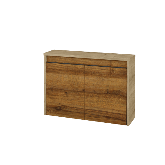 Nízka kúpeľňova skrinka VISIT SND2 70  - D09 Arlington - Úchytka T33 - čierna mat - D27 Cognac - Nie