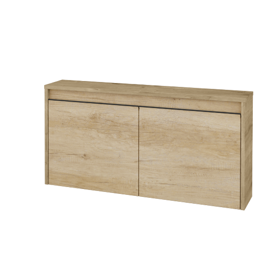 Nízka kúpeľňova skrinka VISIT SND2 100  - D09 Arlington - Úchytka T33 - čierna mat - D15 Nebraska - Nie