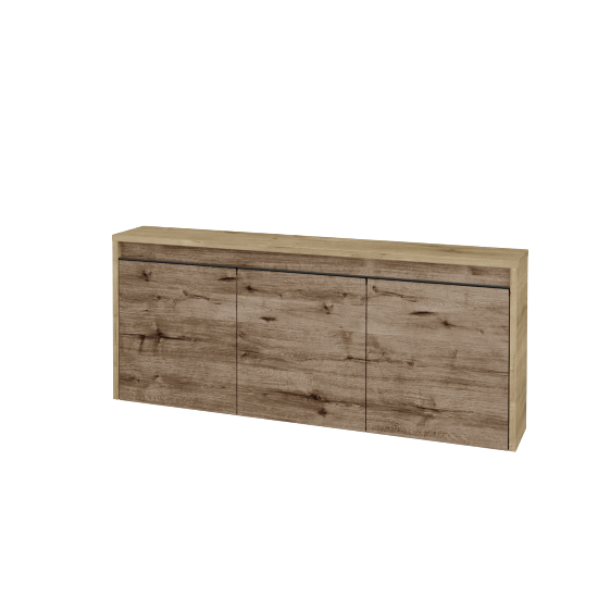 Nízka kúpeľňova skrinka VISIT SND3 120  - D09 Arlington - Úchytka T33 - čierna mat - D23 Herkules - Nie