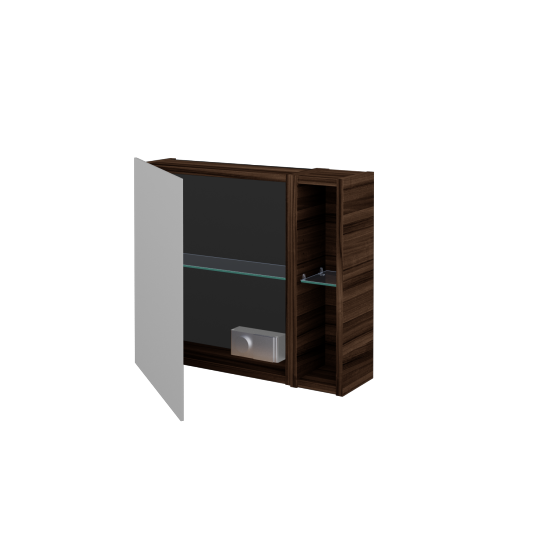 Jednodverová zrkadlová skrinka AVANTI GAEOP 60  - D06 Orech