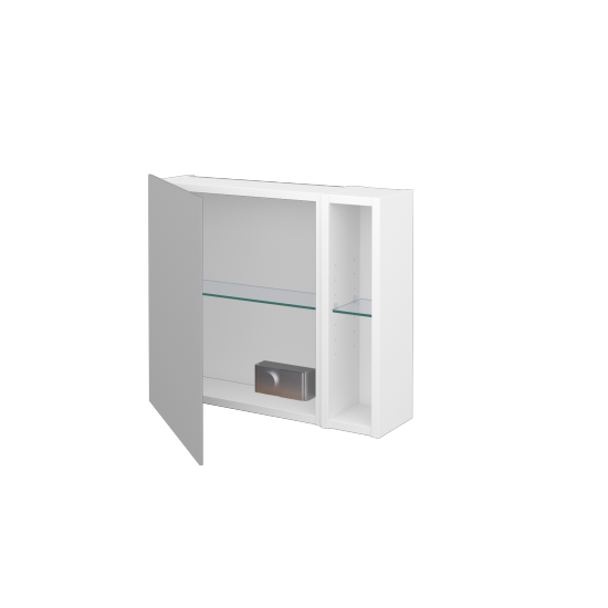 Jednodverová zrkadlová skrinka AVANTI GAEOP 60  - N01 Biela lesk