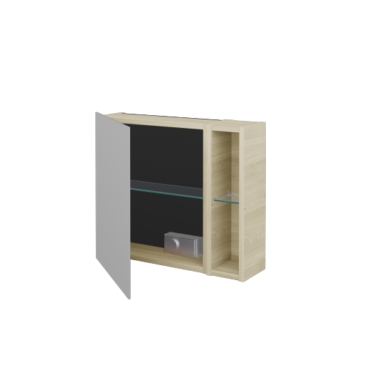 Jednodverová zrkadlová skrinka AVANTI GAEOP 60  - D24 Ohio