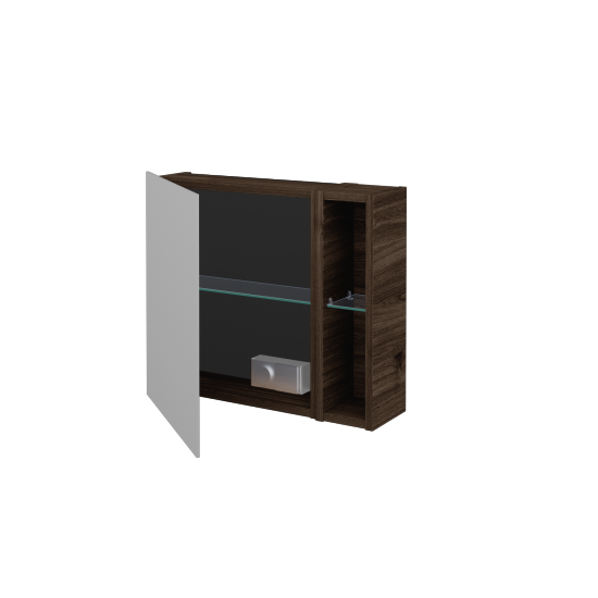 Jednodverová zrkadlová skrinka AVANTI GAEOP 60  - D25 Teak