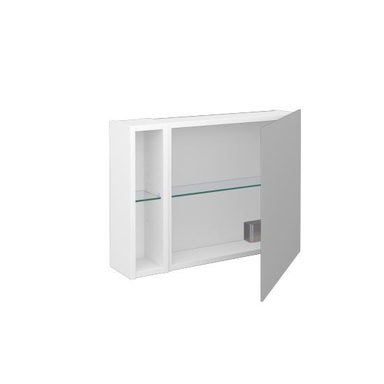 Jednodverová zrkadlová skrinka AVANTI GAEOL 70  - N01 Biela lesk