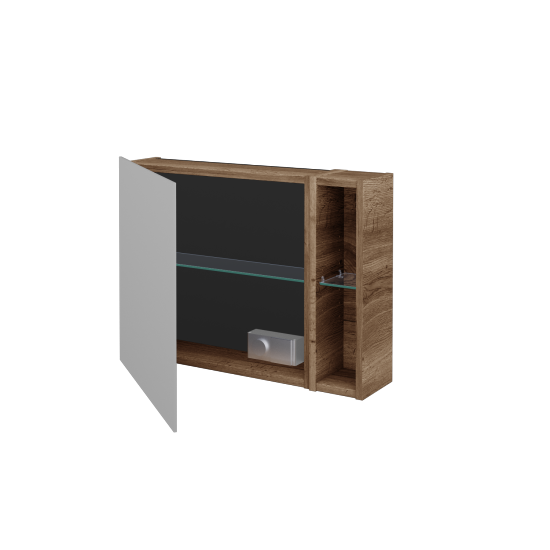 Jednodverová zrkadlová skrinka AVANTI GAEOP 70  - D21 Tobacco