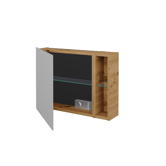 Jednodverová zrkadlová skrinka AVANTI GAEOP 70  - D22 Karamel