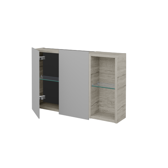 Dvojdverová zrkadlová skrinka AVANTI GA2EOP 80  - D05 Oregon