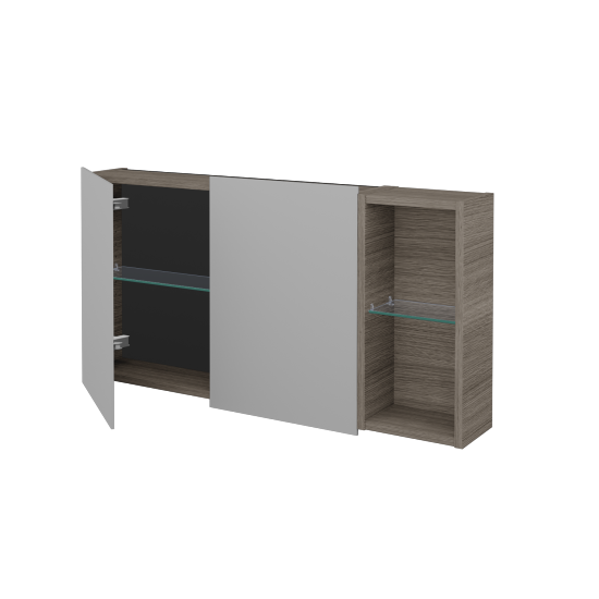 Dvojdverová zrkadlová skrinka AVANTI GA2EOP 100  - D03 Cafe