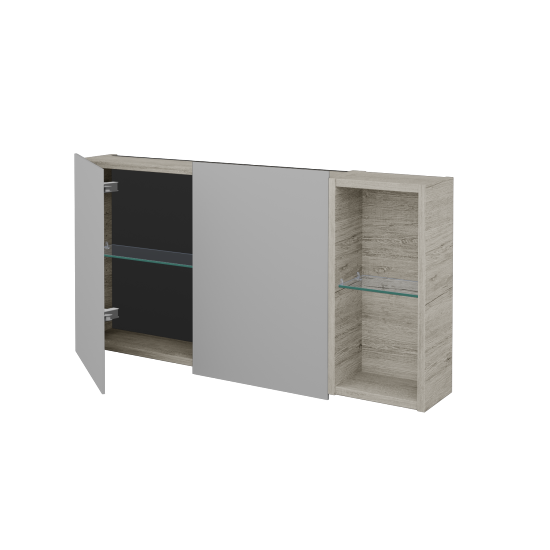 Dvojdverová zrkadlová skrinka AVANTI GA2EOP 100  - D05 Oregon