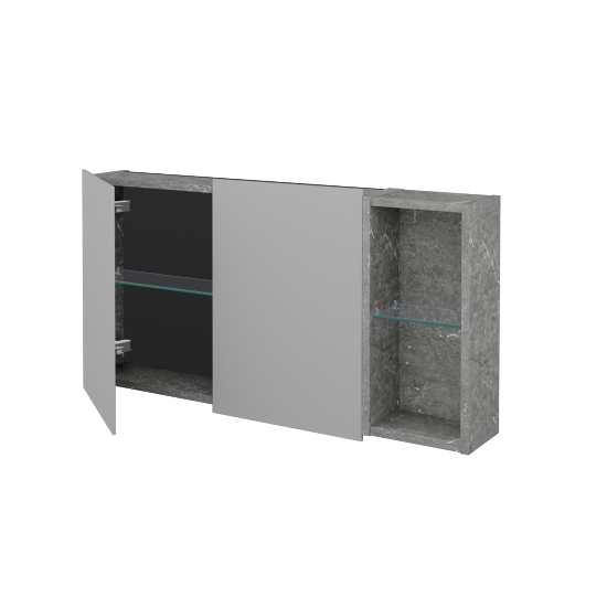 Dvojdverová zrkadlová skrinka AVANTI GA2EOP 100  - D20 Galaxy