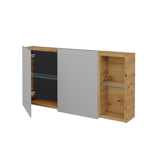 Dvojdverová zrkadlová skrinka AVANTI GA2EOP 100  - D22 Karamel