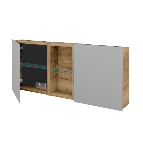 Dvojdverová zrkadlová skrinka AVANTI GA2EO 120  - D26 Ontario