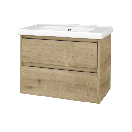 Skrinka pod umývadlo BONO SZZ2 80 (umývadlo Harmonia)  - D09 Arlington - Úchytka T33 - čierna mat - D09 Arlington