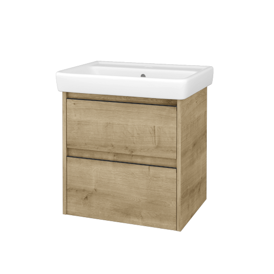 Skrinka pod umývadlo BONO SZZ2 60 (umývadlo Q)  - D09 Arlington - Úchytka T33 - čierna mat - D09 Arlington