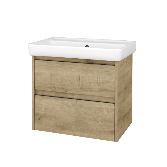 Skrinka pod umývadlo BONO SZZ2 70 (umývadlo Q)  - D09 Arlington - Úchytka T33 - čierna mat - D09 Arlington