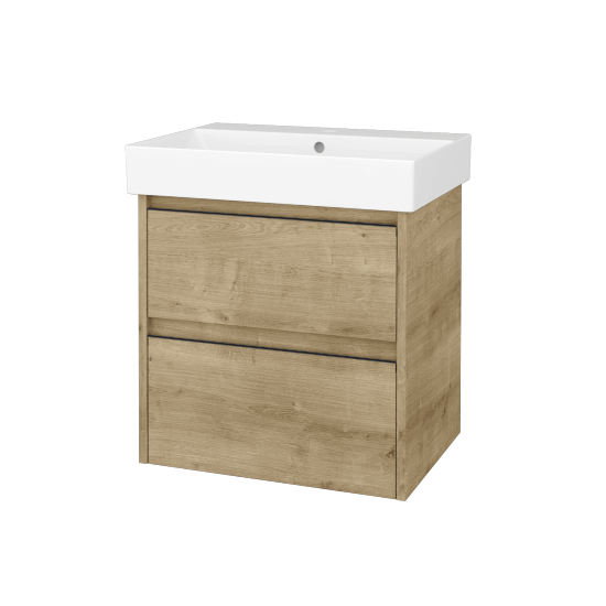 Skrinka pod umývadlo BONO SZZ2 60 (umývadlo Glance)  - D09 Arlington - Úchytka T33 - čierna mat - D09 Arlington