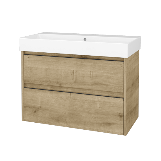 Skrinka pod umývadlo BONO SZZ2 85 (umývadlo Glance)  - D09 Arlington - Úchytka T33 - čierna mat - D09 Arlington